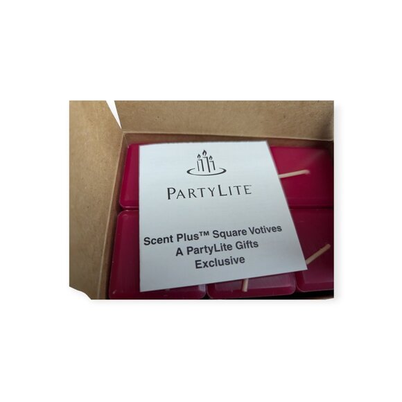 NIB 6 Pack PartyLite Scent Plus Square Votives Cherry Orchard #K02288 - Picture 4 of 6